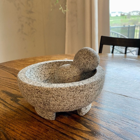 Crate&Barrel Other - Large Stone Molcajete 8" crate and barrel